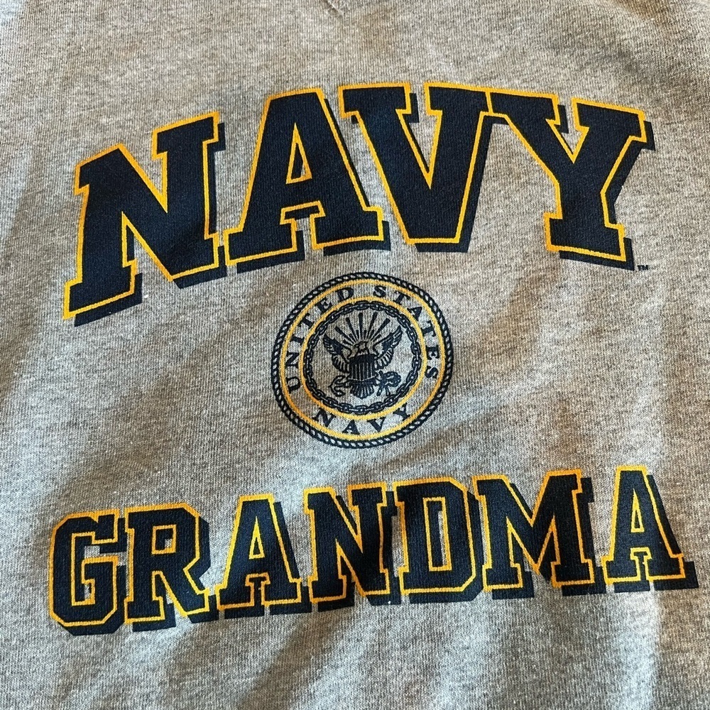 Soffe Gray US Navy Grandma Sweatshirt, size XL, crewneck, EUC, military, casual - Picture 3 of 6